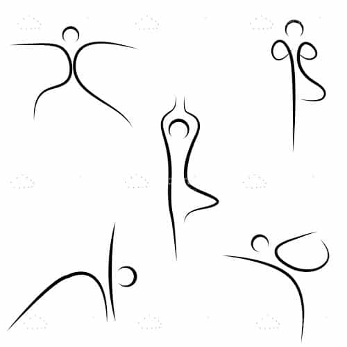 Minimalist Yoga Sketches